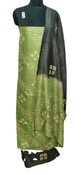 Cotton dupion batik print suit SILK ZONE